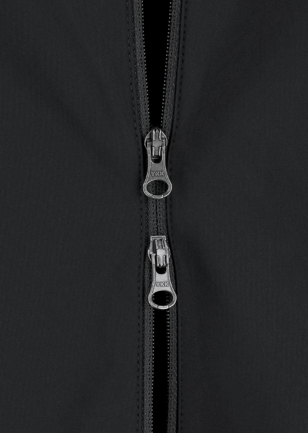 slim fit zip up jumper, black