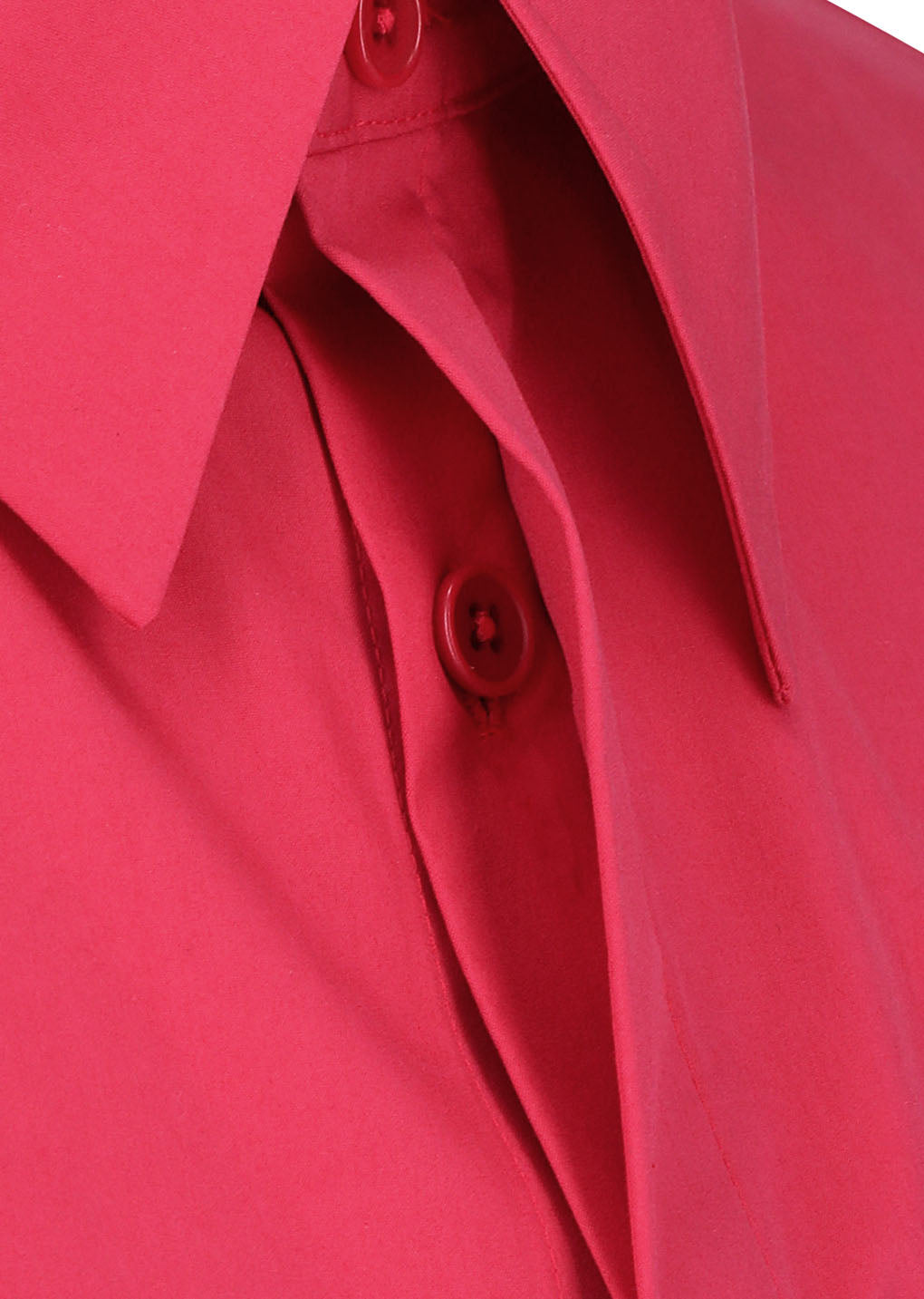 square pocket oversized shirt, red