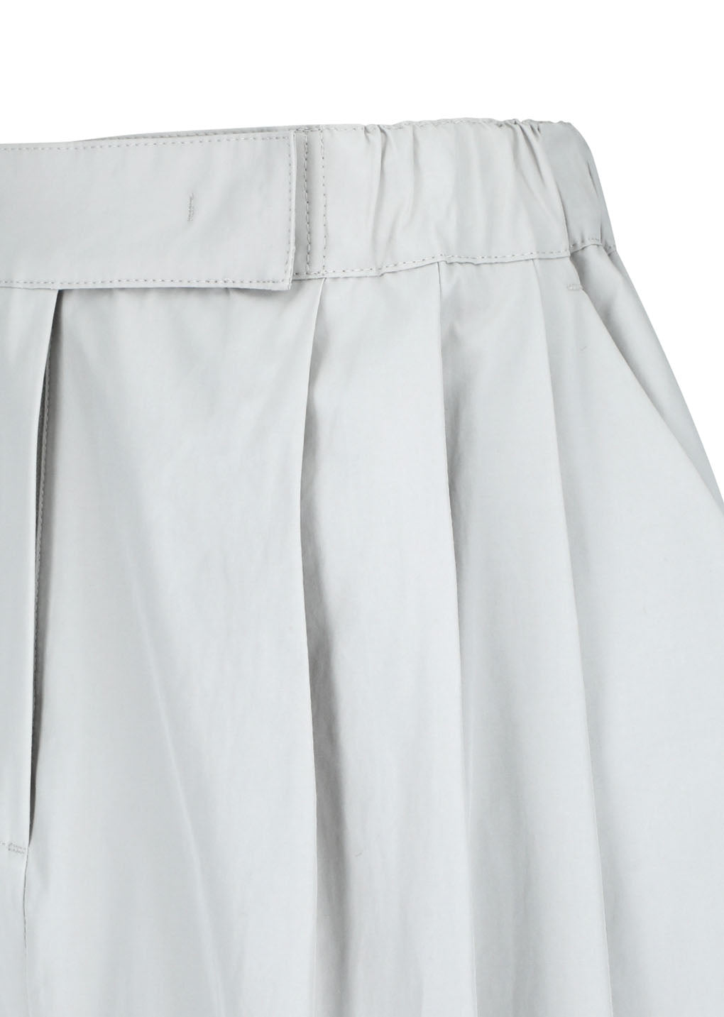 three tuck banding pants, grey