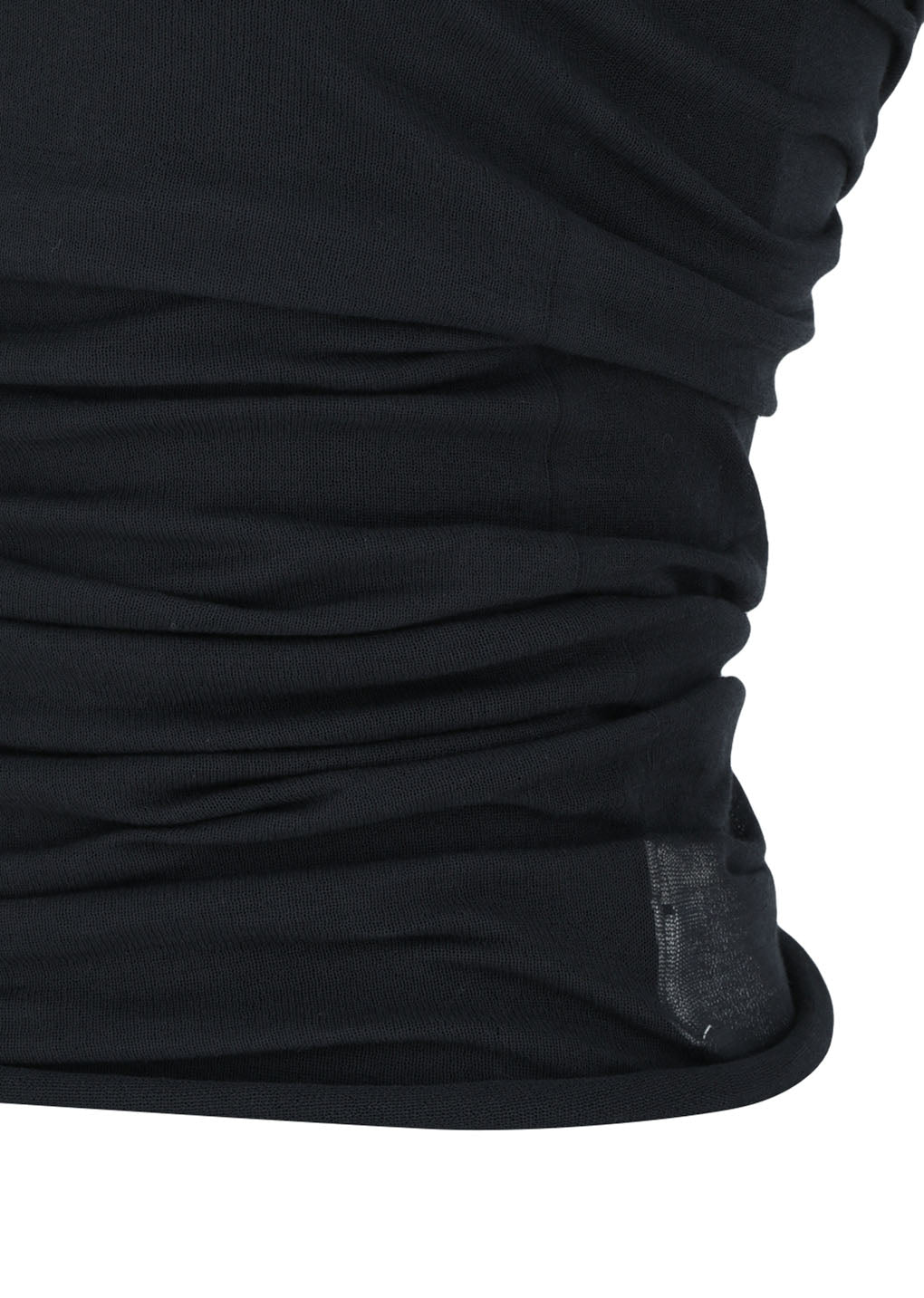 wholegarment knit sheer bandeau, charcoal