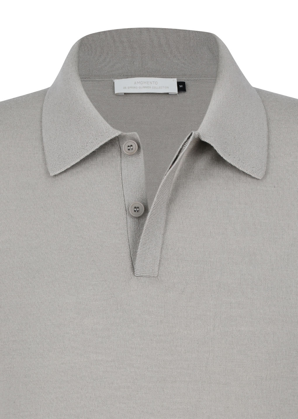 wool collar knit, light khaki