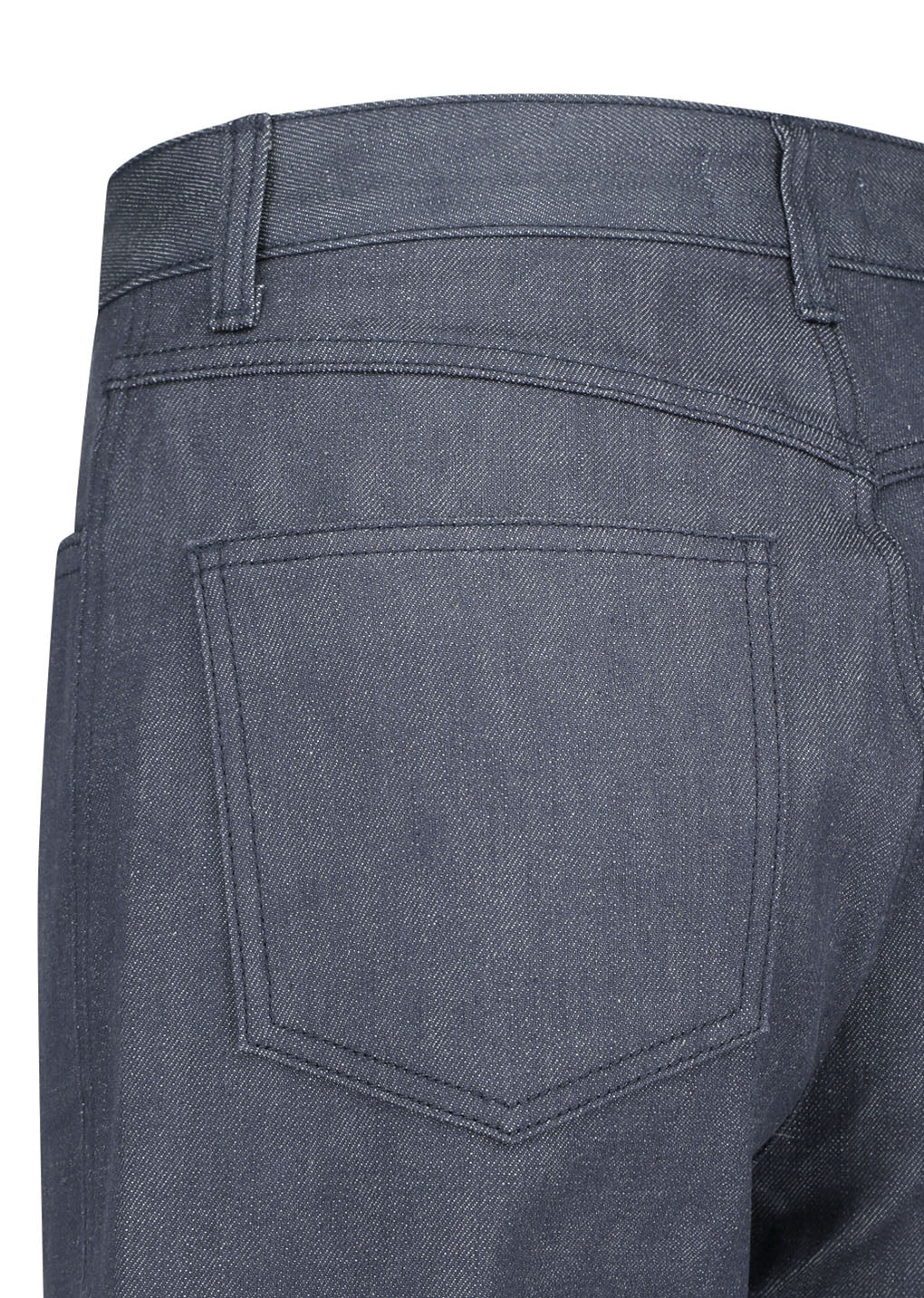 colored straight fit denim, blue