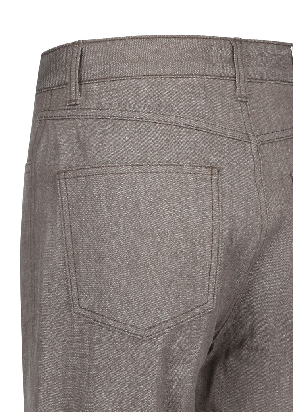 colored straight fit denim, brown