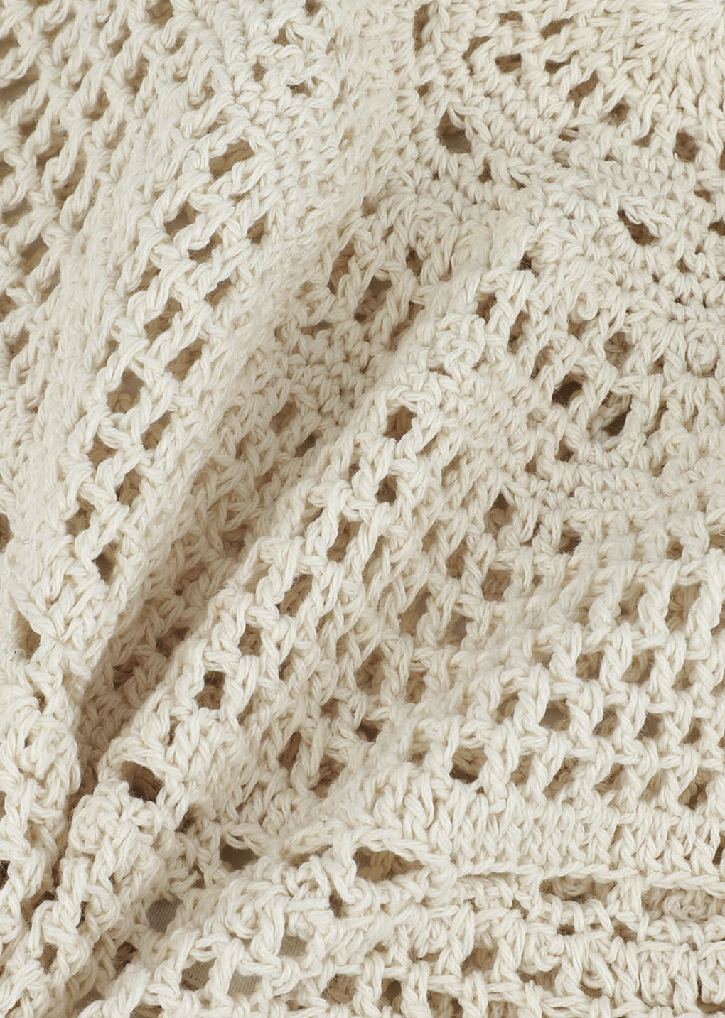 crochet beanie, beige
