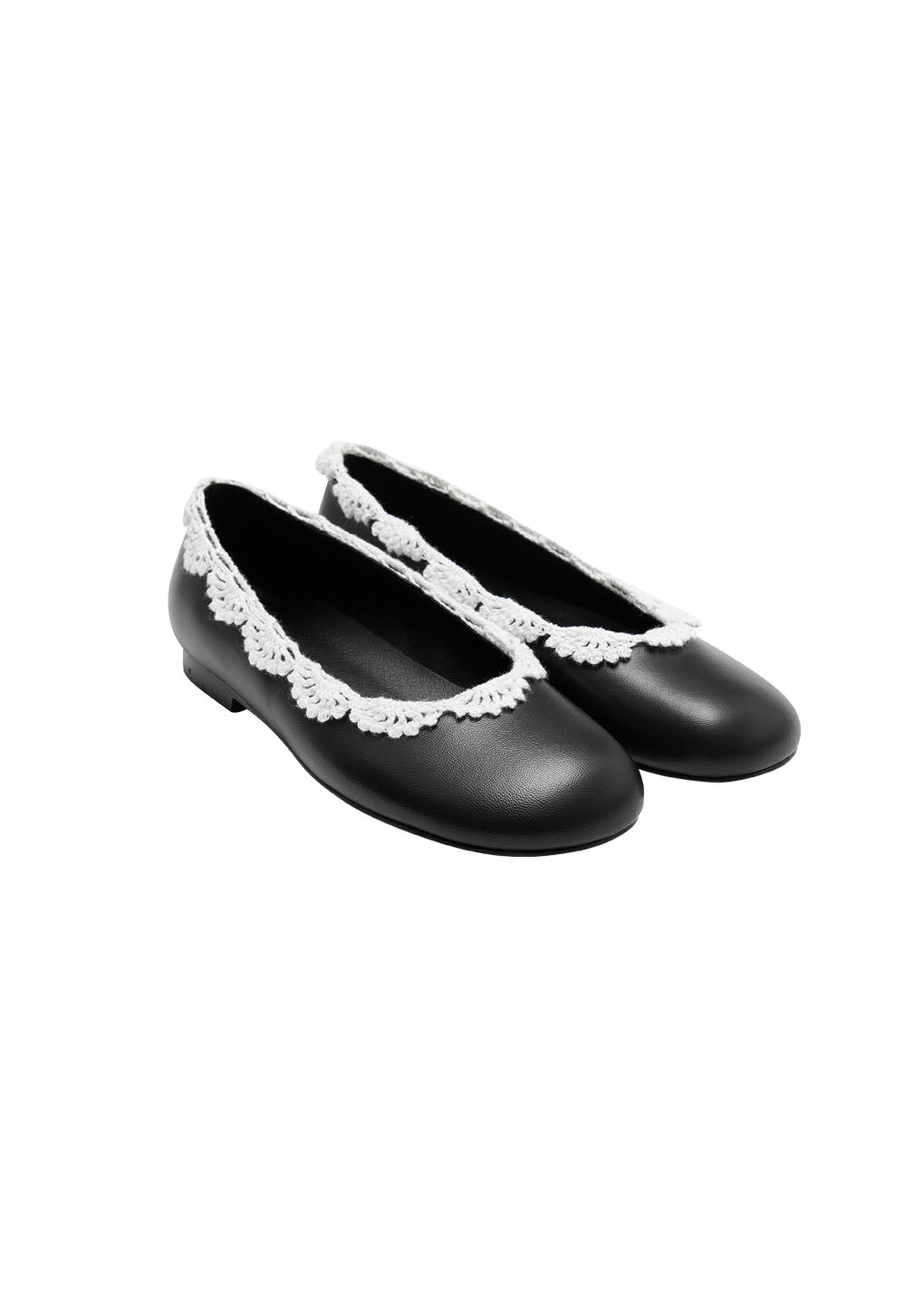 crochet lace flats, mix