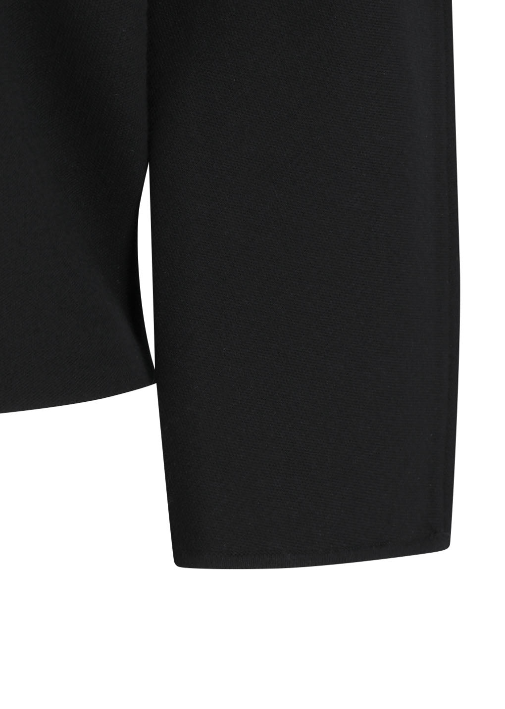 curved silhouette cardigan, black