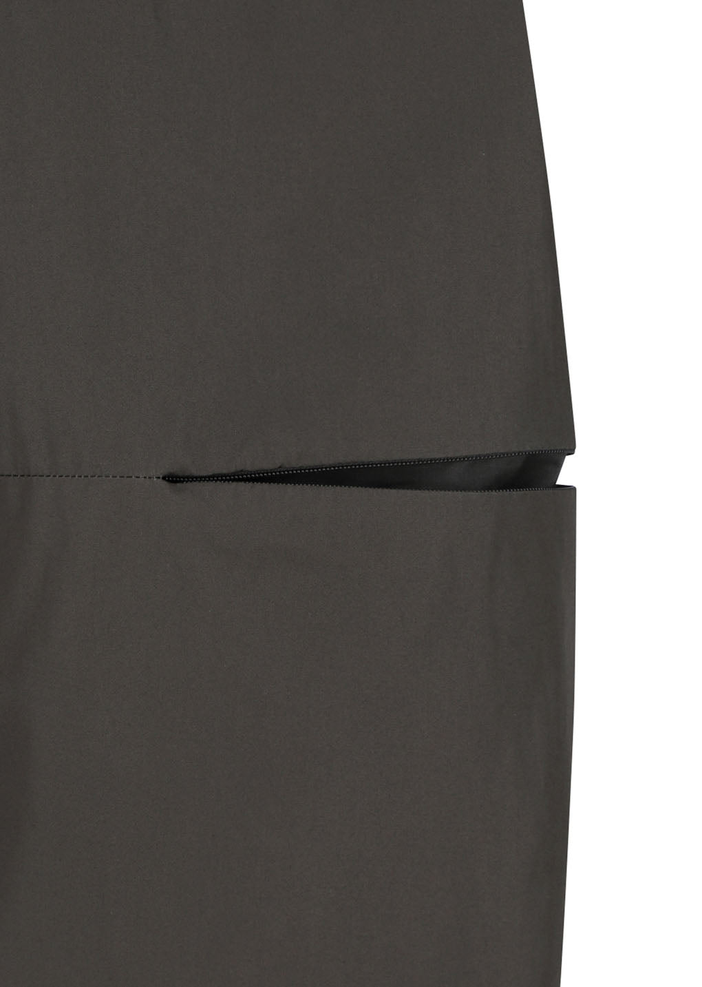 curved zip pants, khaki