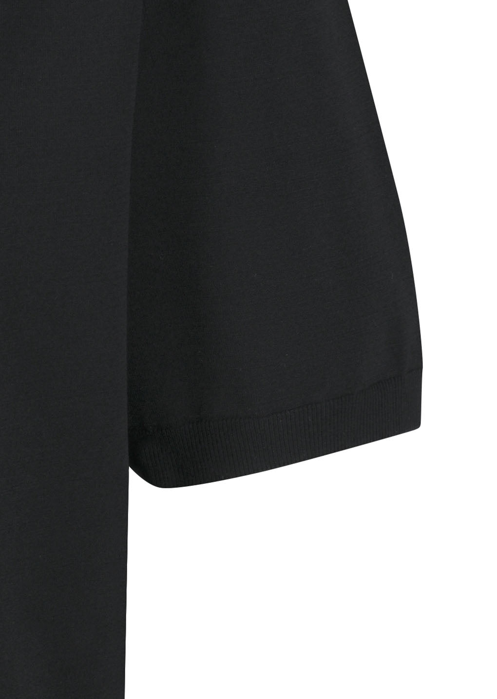 half zip-up knit, black