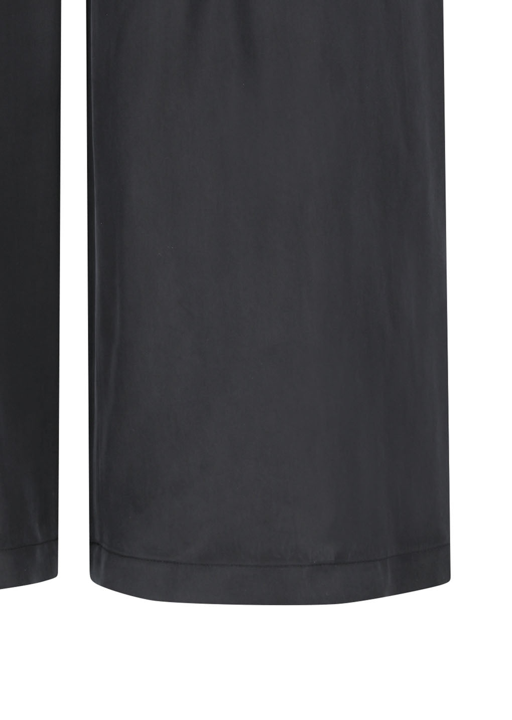 men's cupro two tuck wide pants, black