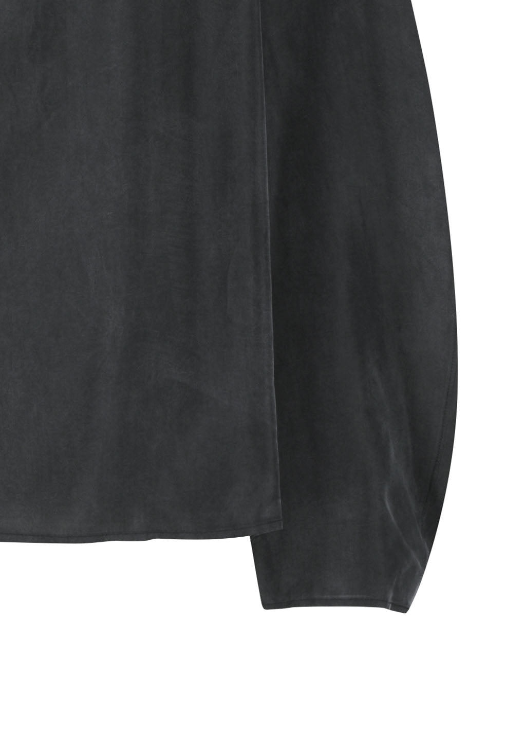 men's raglan cupro top, charcoal