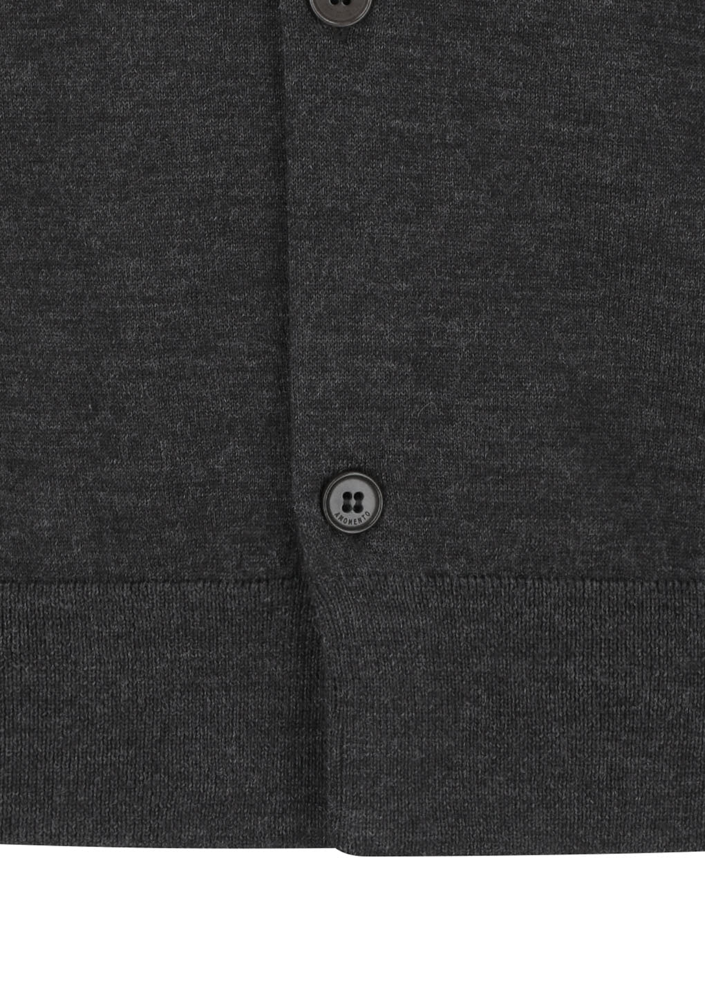 men's wool cardigan, charcoal