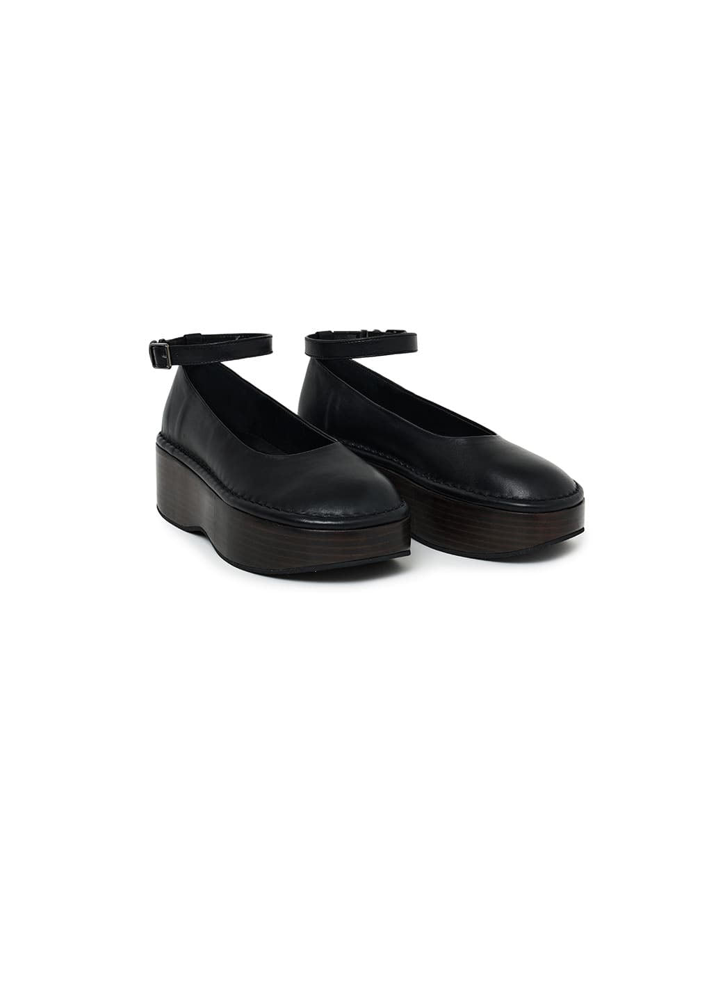 platform flats, black