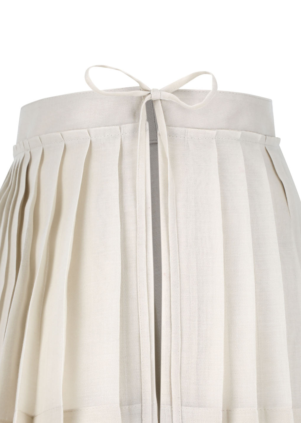 pleated belt, beige