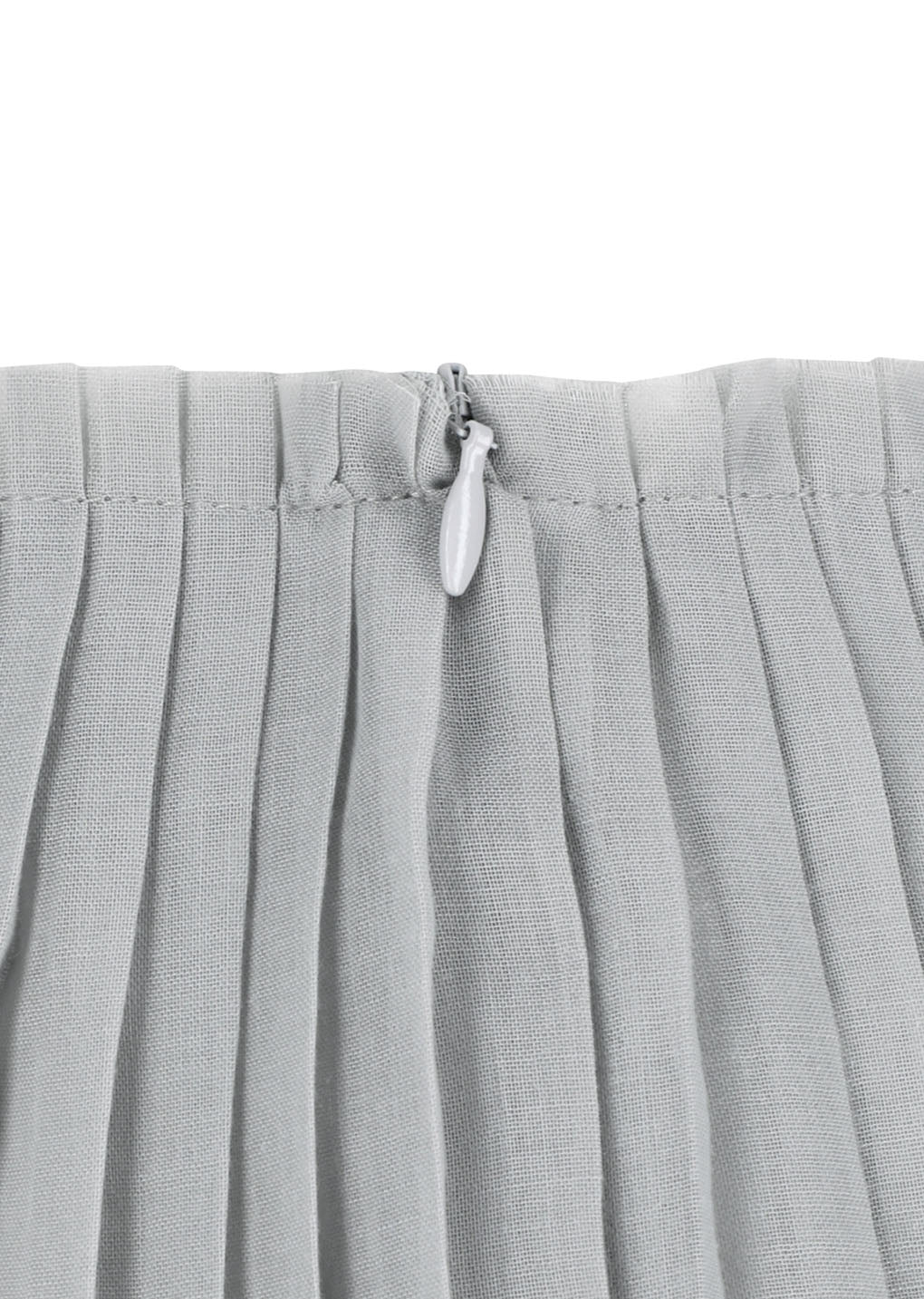 pleated midi skirt, grey