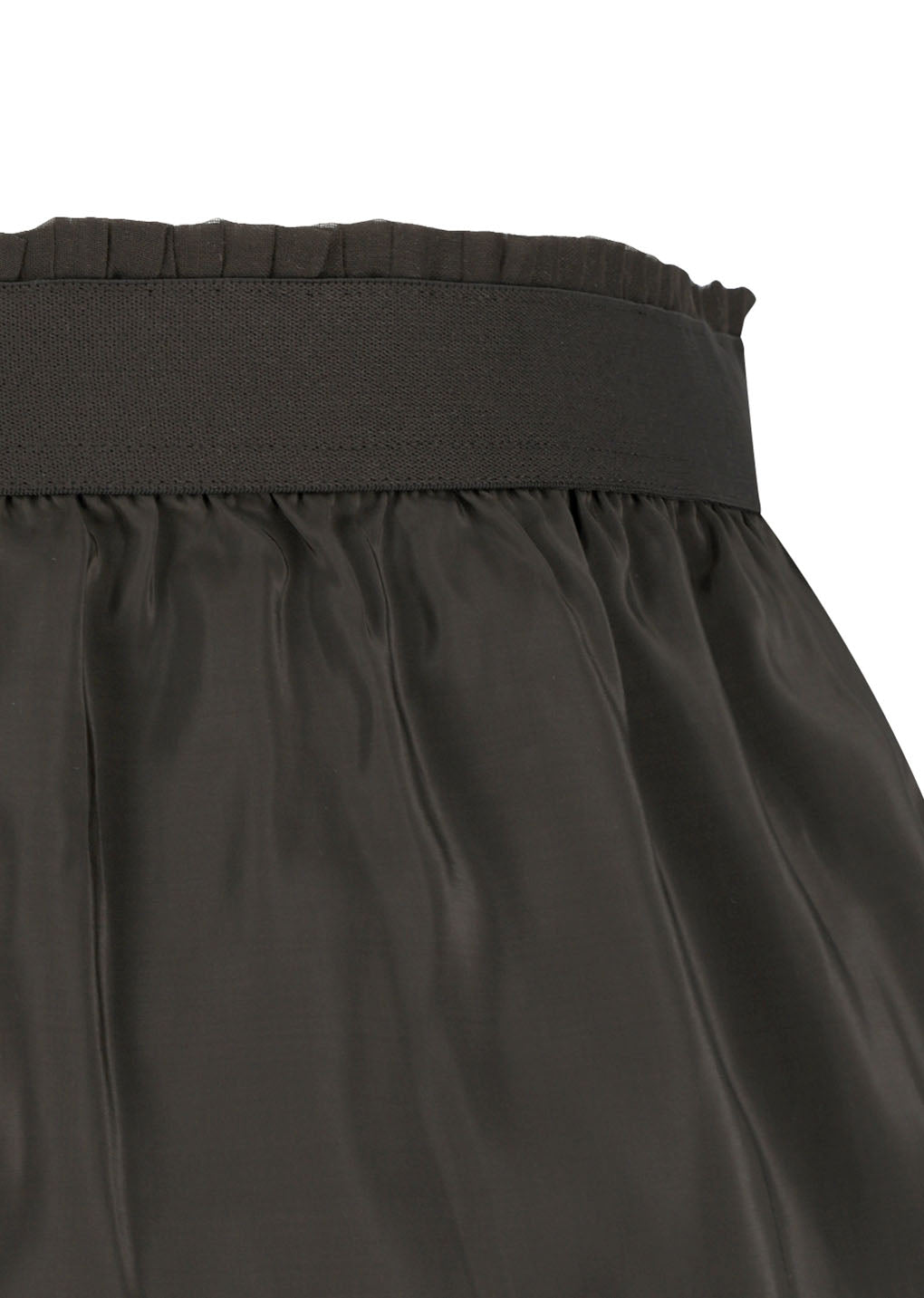 pleated mini skirt, brown