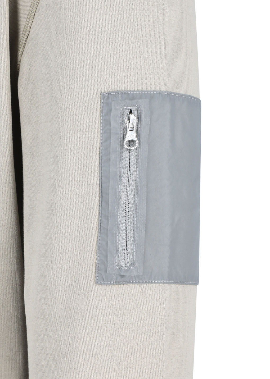 pocket zip up jumper, beige