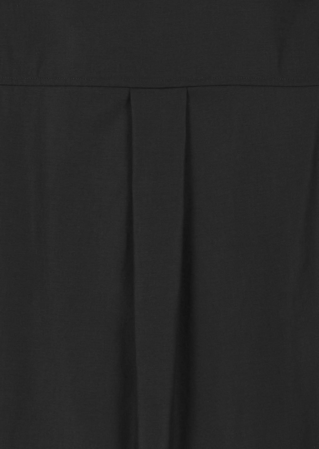 sheer cotton classic shirt, black