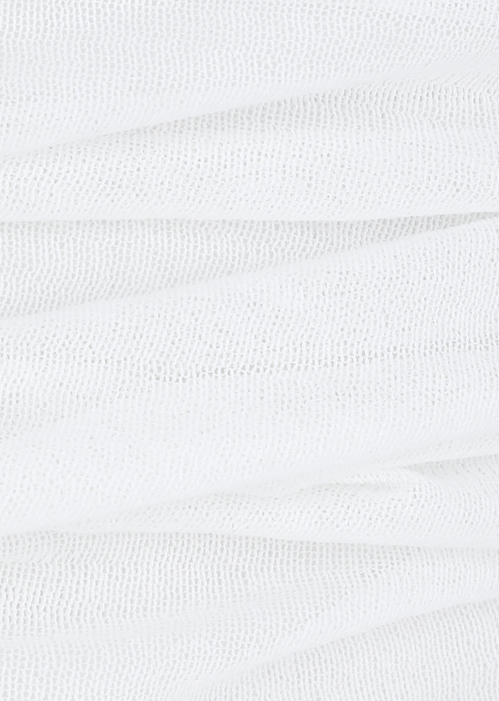 wholegarment knit sheer bandeau, white