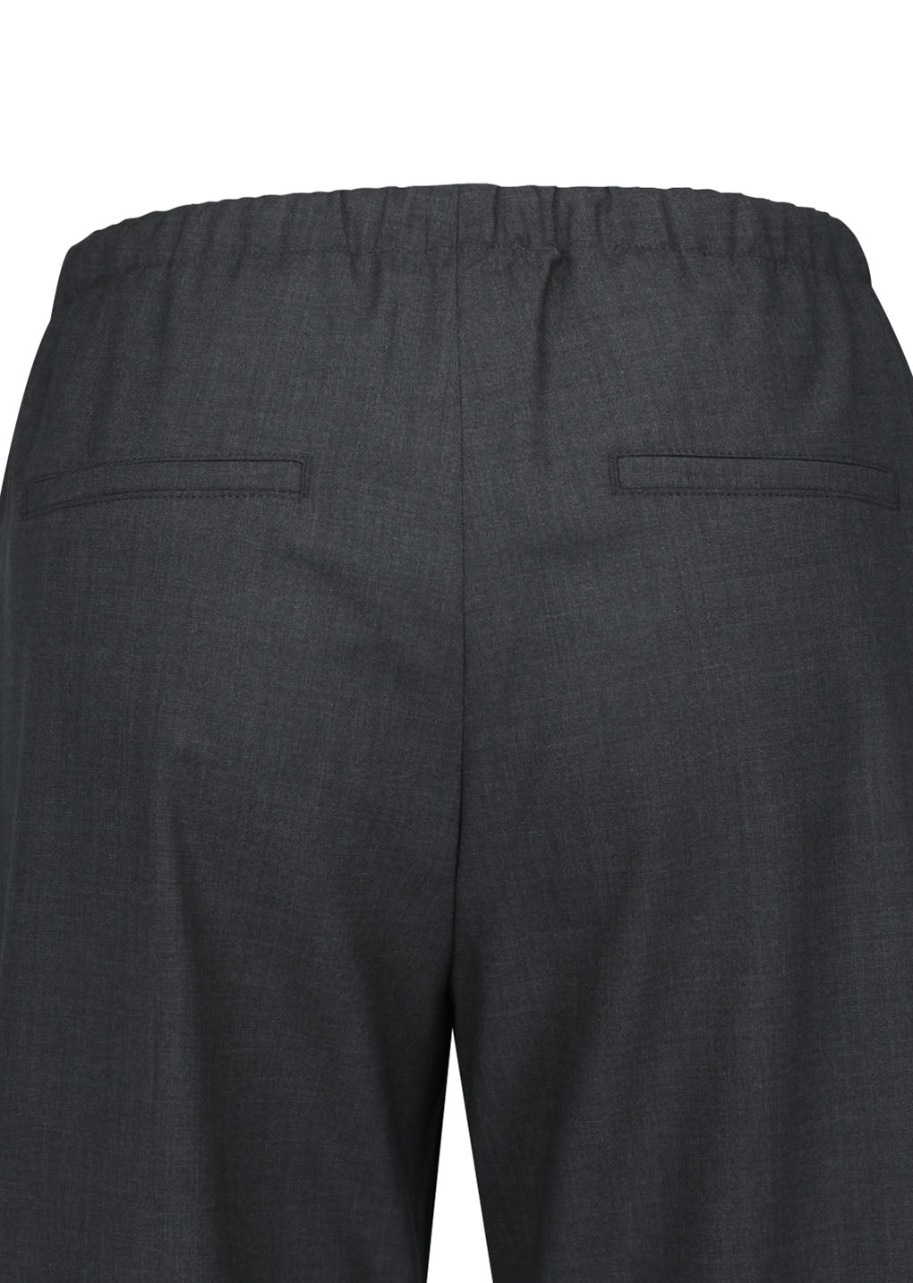 wool banding pants, charcoal