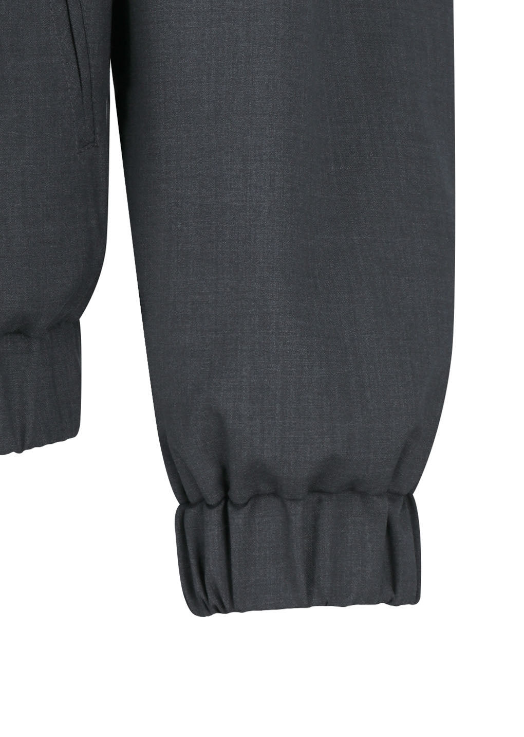 wool oversize blouson, charcoal