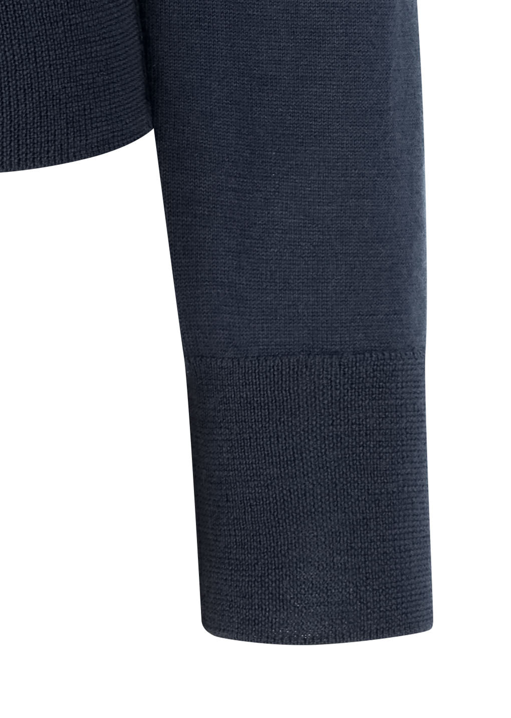 wool v-neck knit, navy