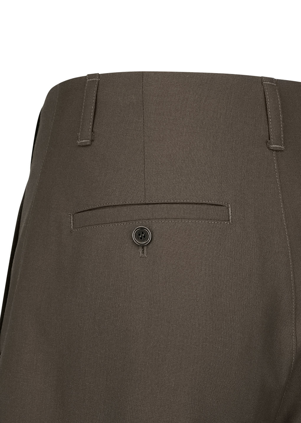 wool wide pants, khaki brown