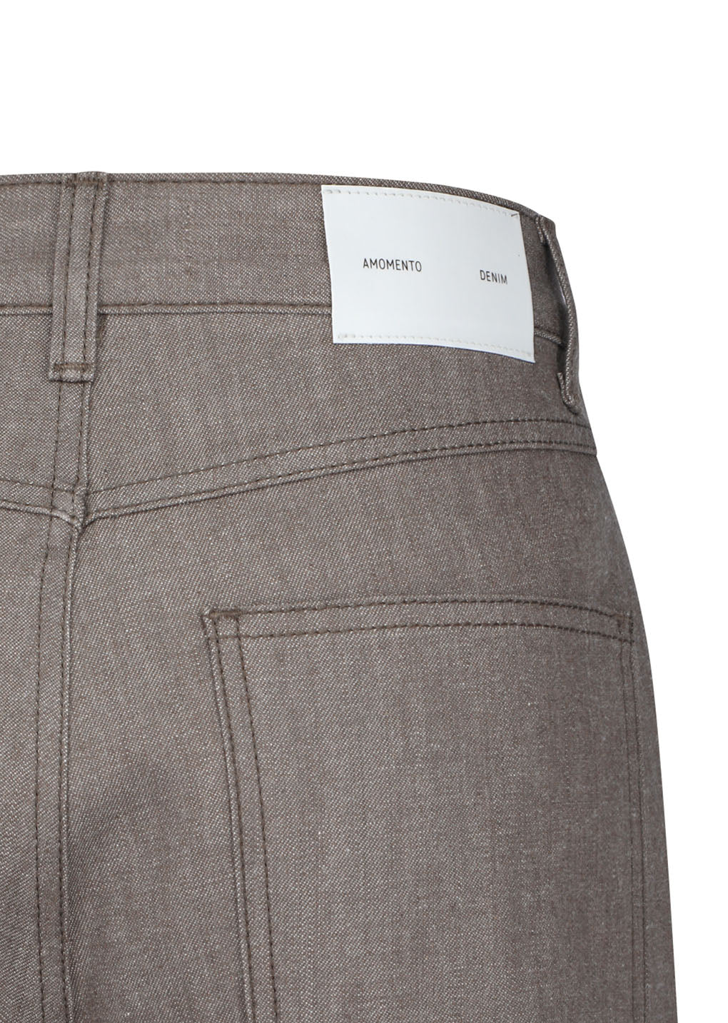 colored straight fit denim, brown