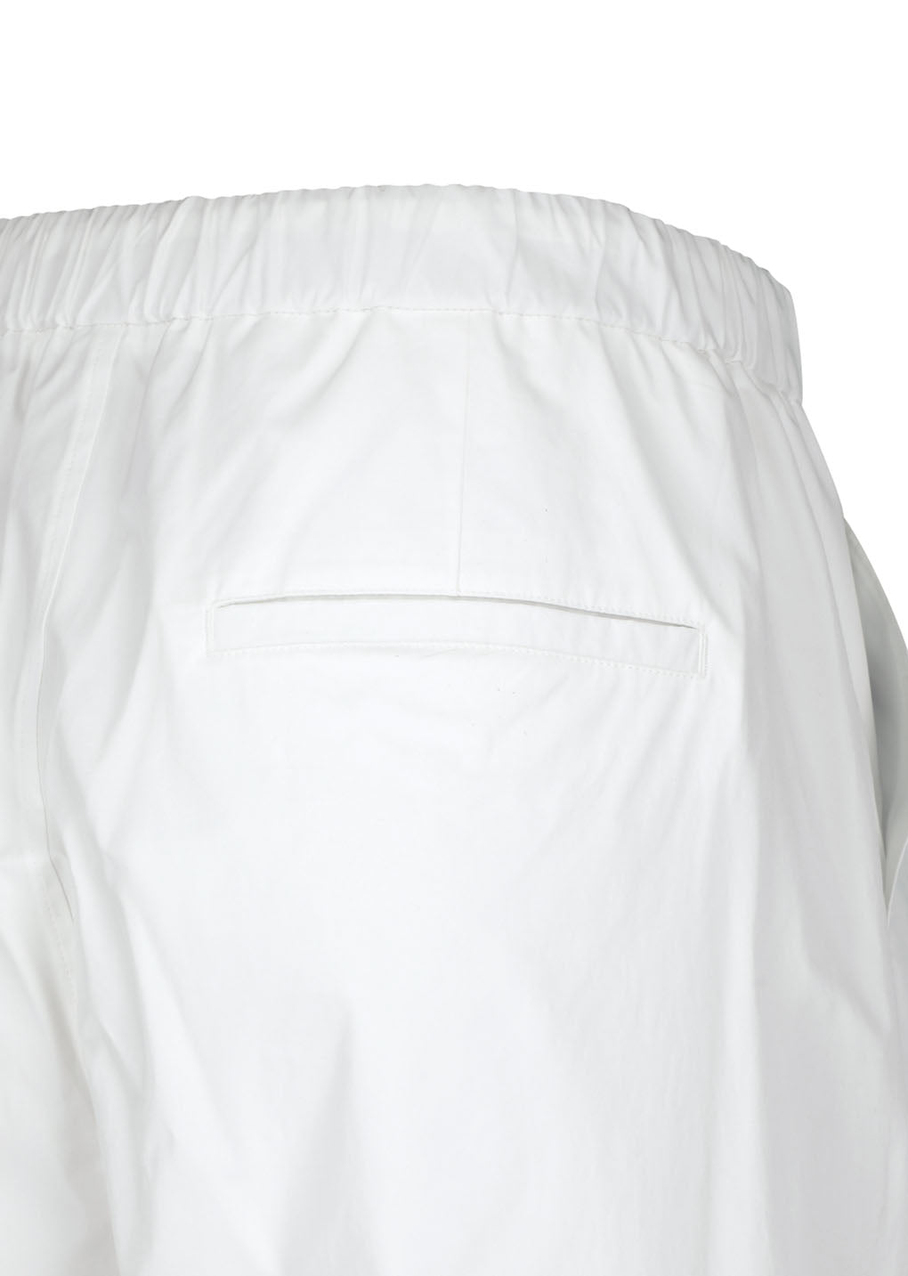 drawstring pants, white