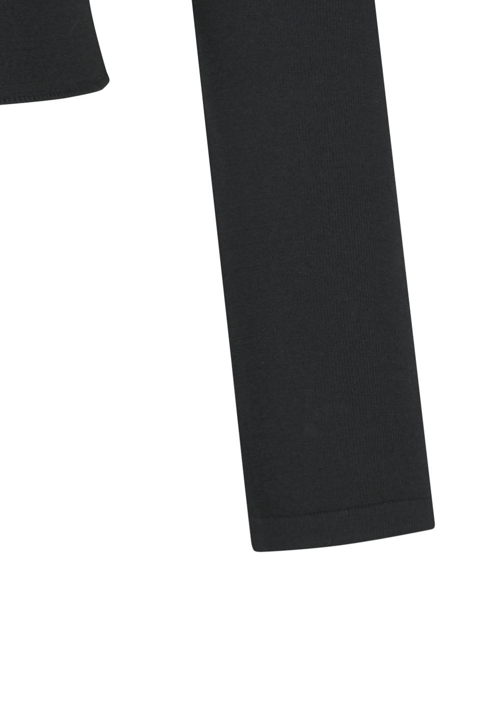 half zip-up knit hoodie, black