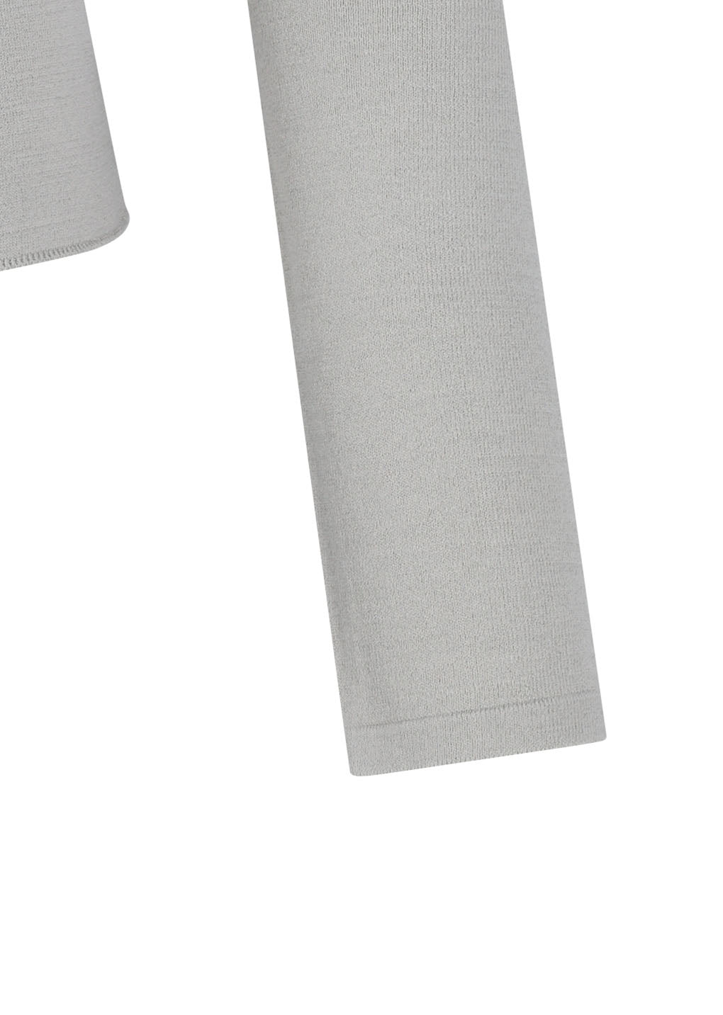 half zip-up knit hoodie, grey beige