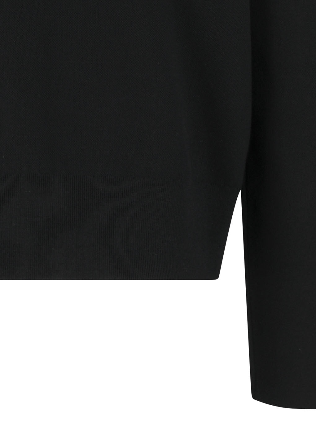 men's curved silhouette cardigan, black