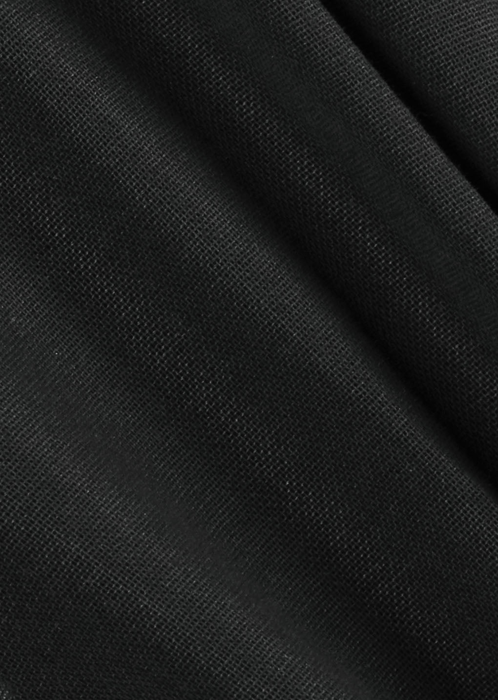 pintuck slim shirt, black