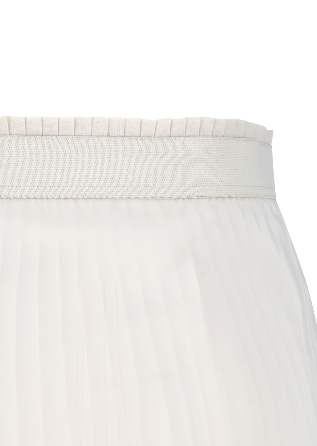 pleated midi skirt, beige