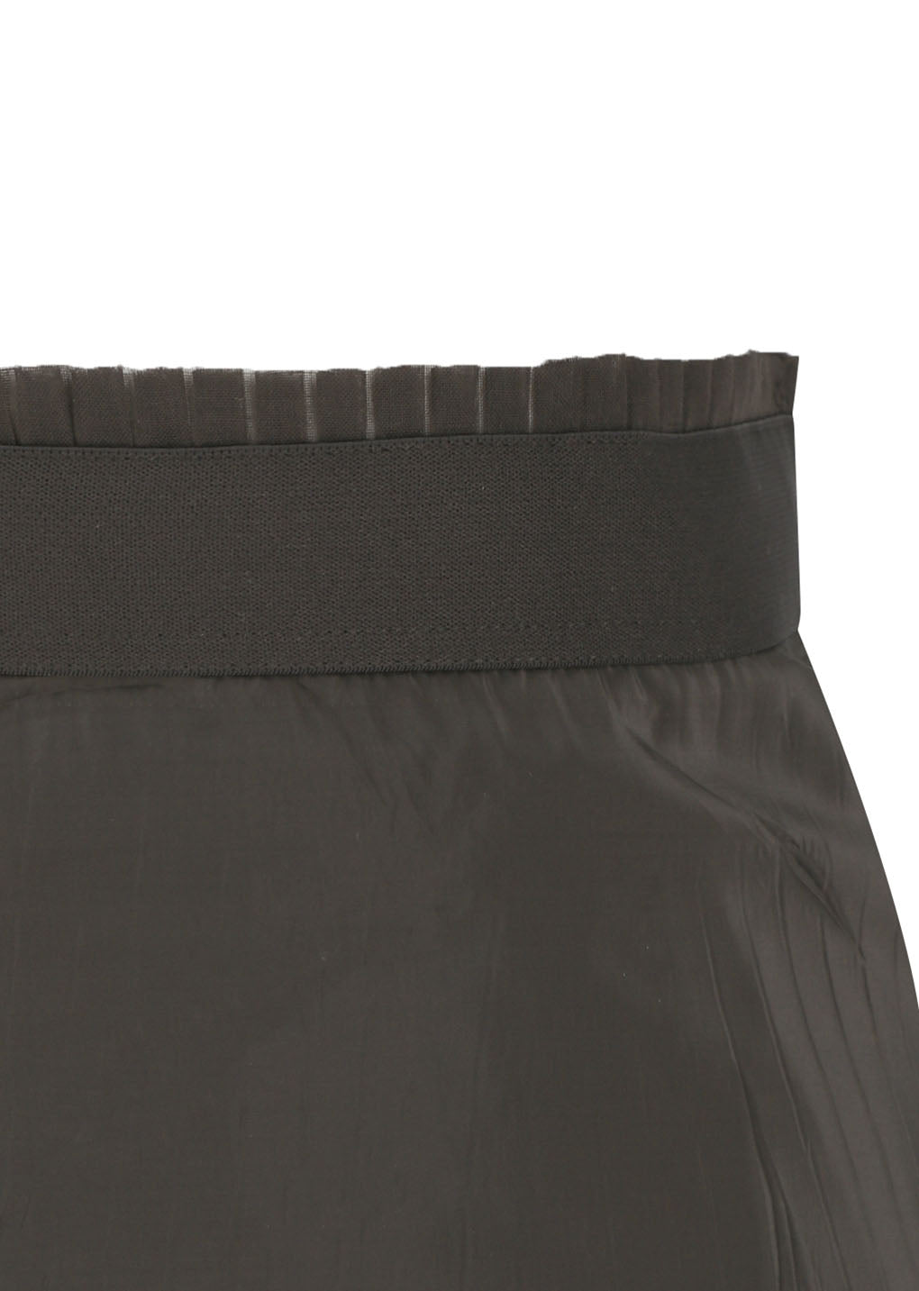 pleated midi skirt, brown