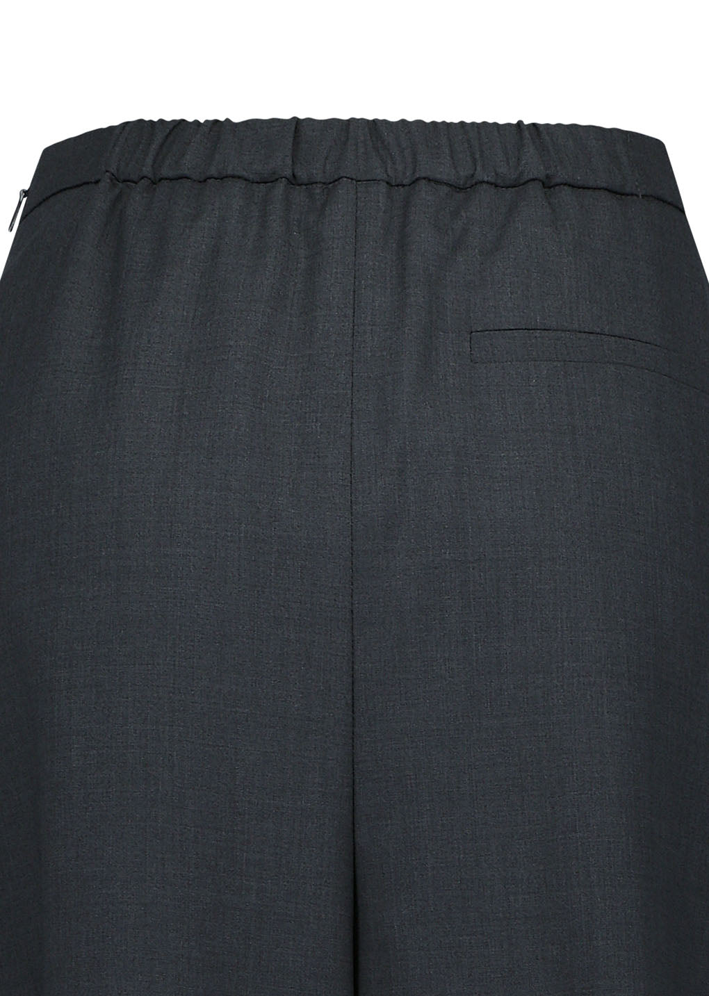 pleated wool culotte, grey