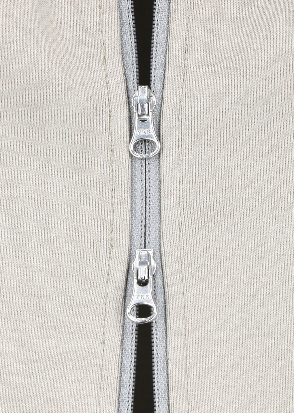 pocket zip up jumper, beige