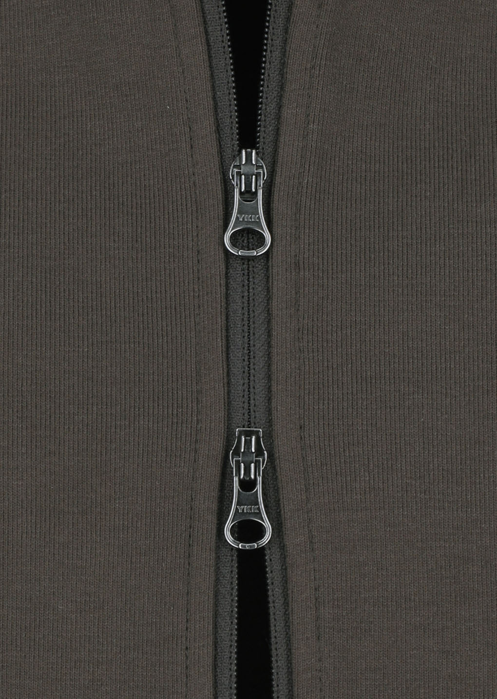 pocket zip up jumper, brown