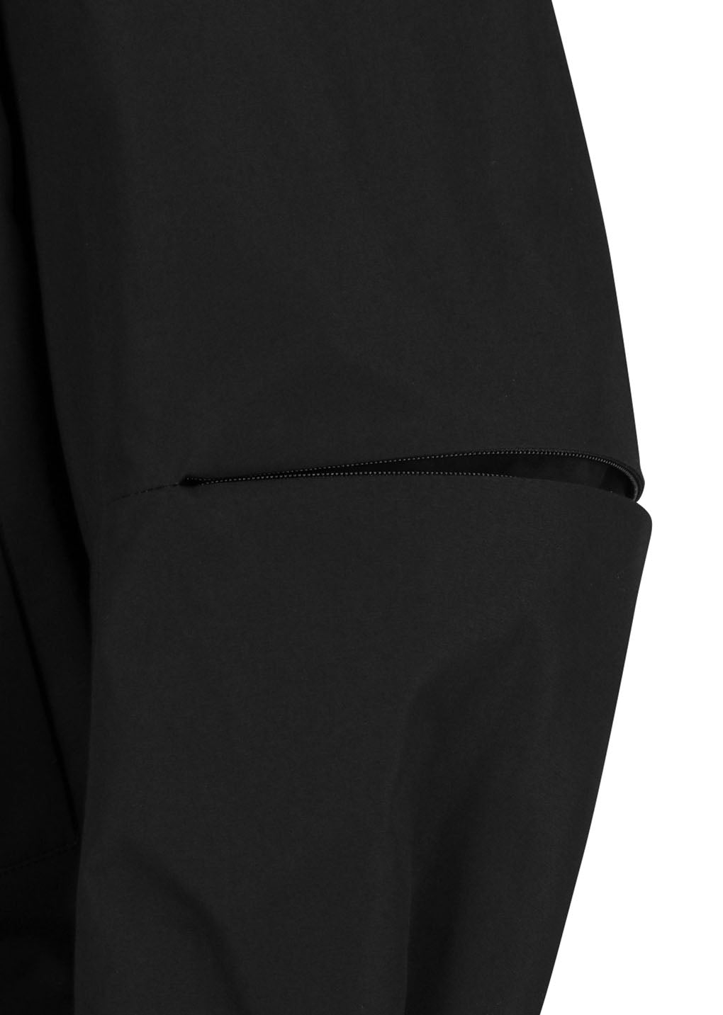 raglan cotton zip jumper, black