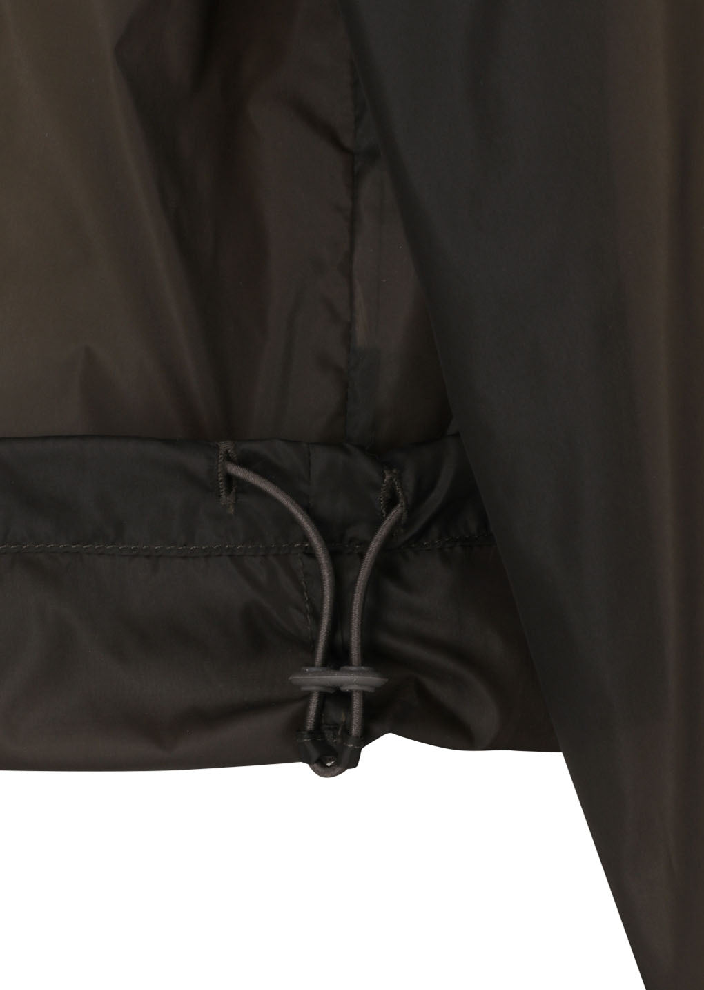 sheer hoodie anorak, brown