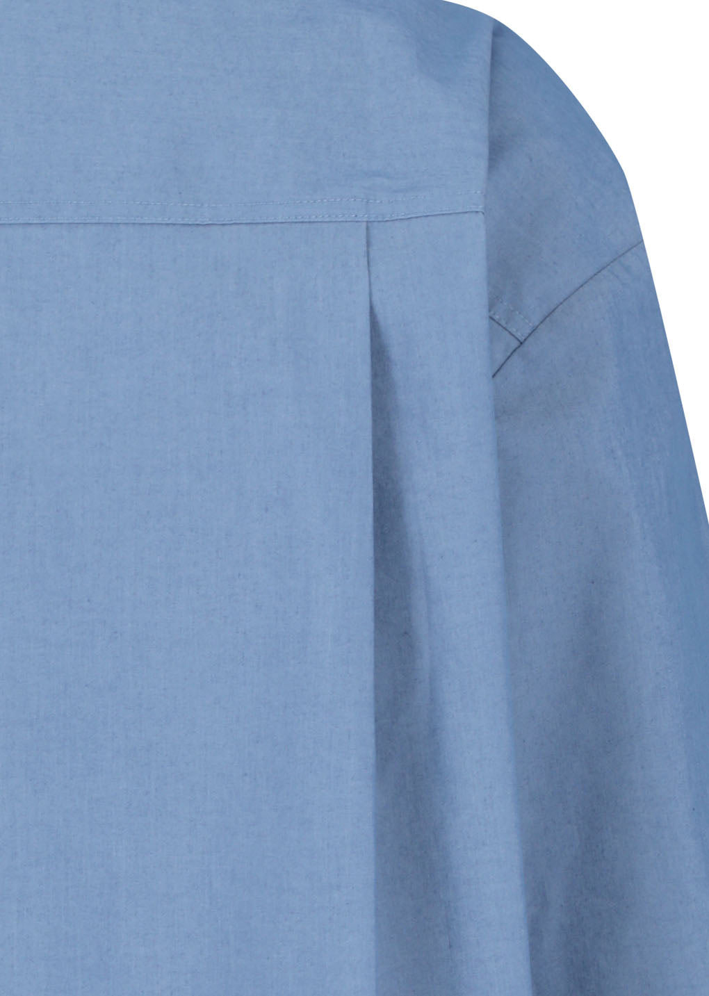 square pocket oversized shirt, blue