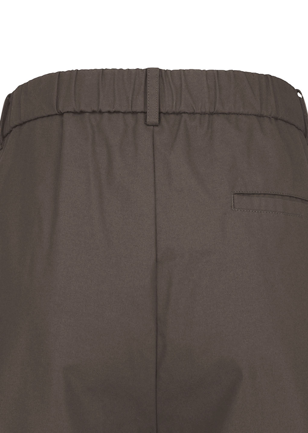 wide bermuda pants, brown