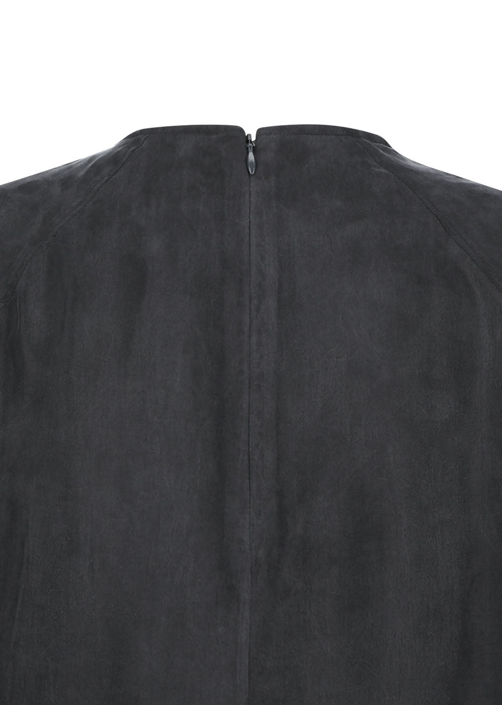 women's raglan cupro top, charcoal