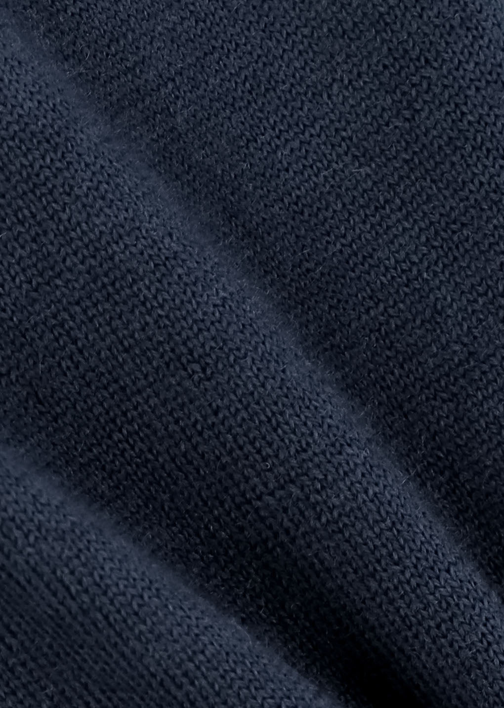 wool v-neck knit, navy