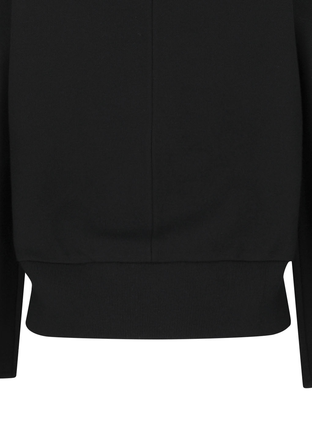 curved silhouette cardigan, black
