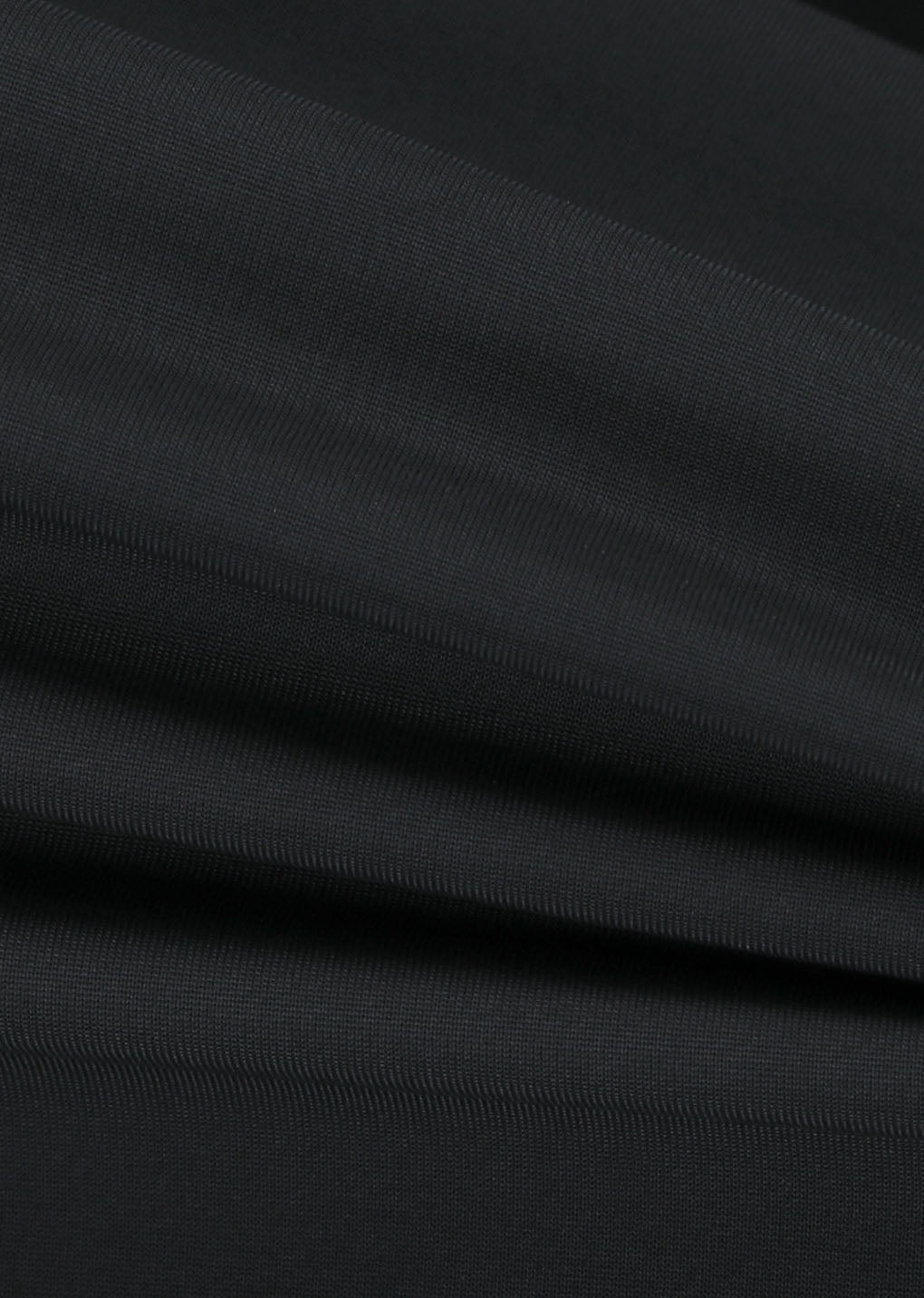 curved silhouette pants, black