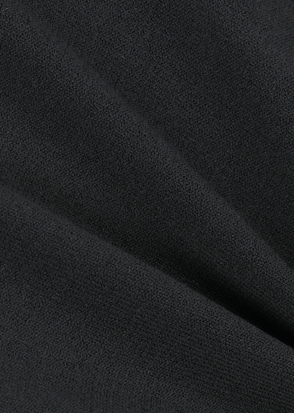 half zip-up knit hoodie, black