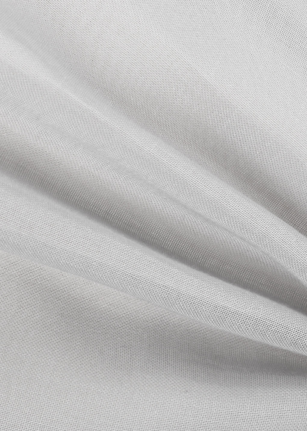 knotted collar top, grey