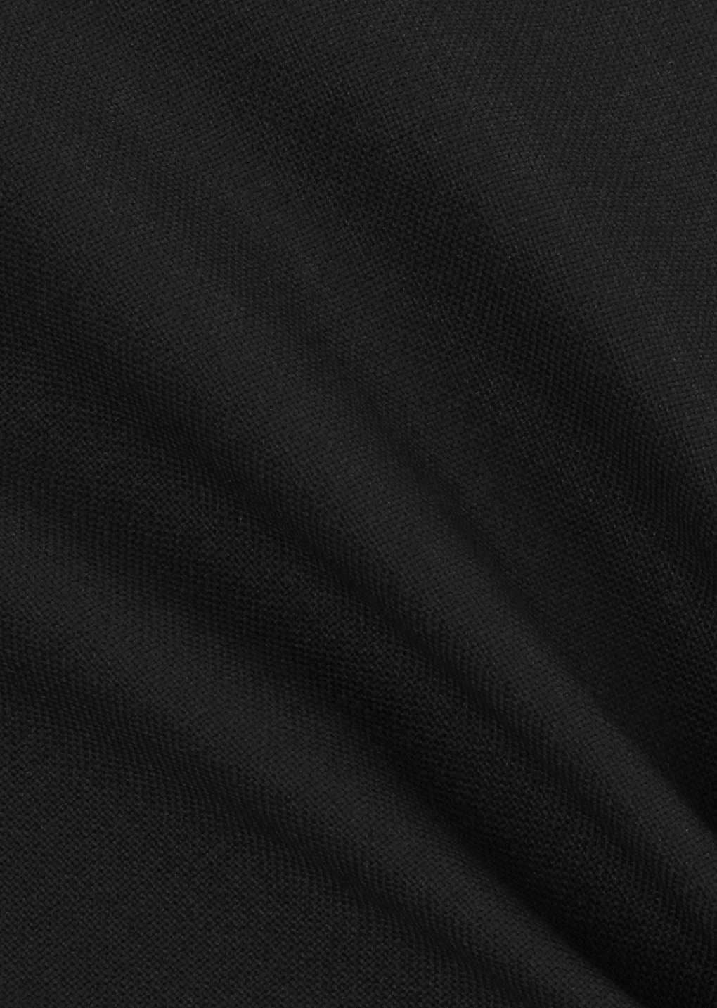 oversized wool jacket, black