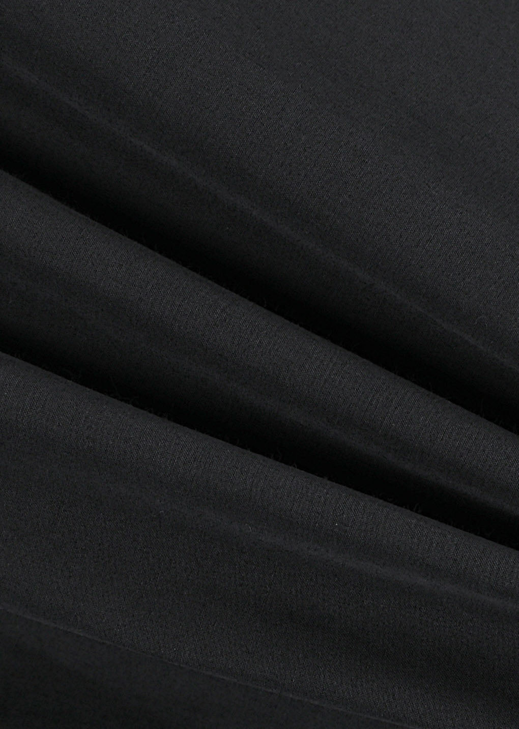 three tuck banding pants, black