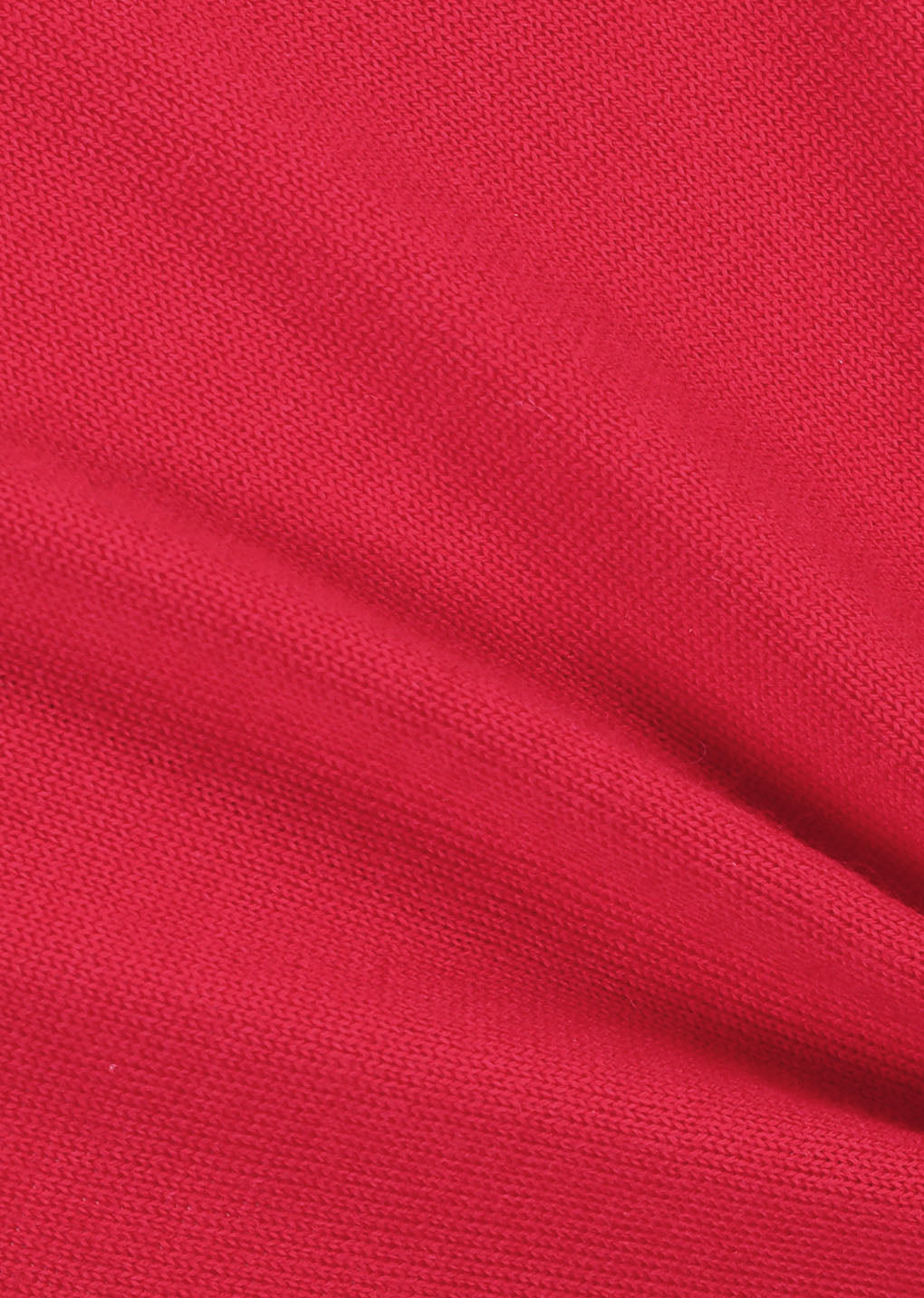 wool collar knit, red